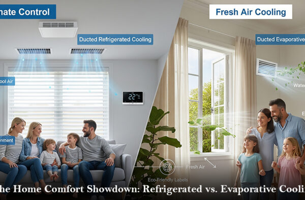 The Home Comfort Showdown: Refrigerated vs. Evaporative Cooling