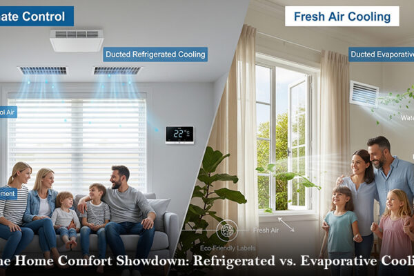 The Home Comfort Showdown: Refrigerated vs. Evaporative Cooling