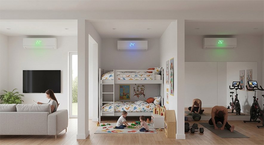 Multi-Head Split Systems: The Smart Way to Cool Multiple Rooms Efficiently