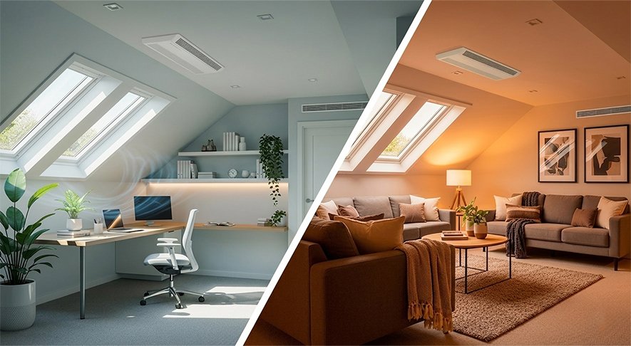 Cool Your Basement or Attic Year-Round with Ducted Refrigerated Systems