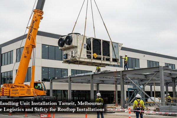Air Handling Unit Installation Tarneit, Melbourne Crane Logistics and Safety for Rooftop Installations