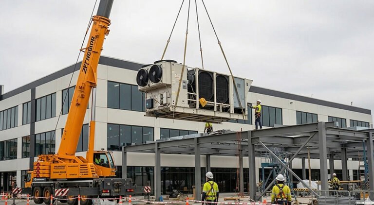 Crane Logistics and Safety for Air Handling Unit Rooftop Installations ...