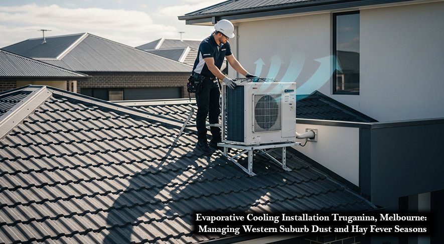 Evaporative Cooling Installation Truganina, Melbourne Managing Western Suburb Dust and Hay Fever Seasons