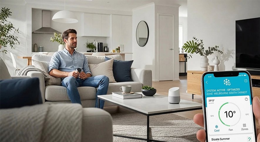 Make Your Ducted Refrigerated Cooling Smart: Integration with Google Home or Alexa in Tarneit