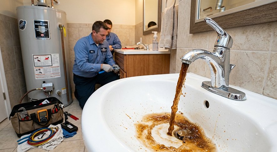 Water Heater Repair in Tarneit: Why Is My Hot Water Brown?