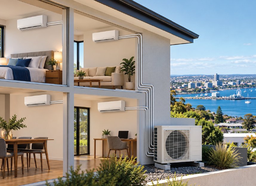 Multi head Split System Installation Geelong